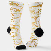 Chaussette Écorce d'arbre dorée fissurée (Angulaire)
