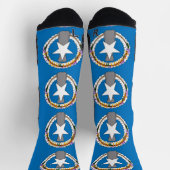 Chaussette Écran d'athlétisme avec drapeau de Mariana du Nord (Haut)