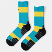 Chaussette Écran d'athlétisme avec drapeau des Bahamas (Gauche)