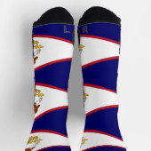 Chaussette Écran d'athlétisme avec drapeau des Samoa américai (Haut)