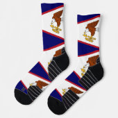 Chaussette Écran d'athlétisme avec drapeau des Samoa américai (Gauche)