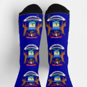 Chaussette Écran d'athlétisme avec drapeau du Michigan (Haut)