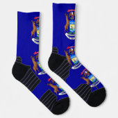 Chaussette Écran d'athlétisme avec drapeau du Michigan (Droite)
