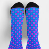 Chaussette Écran d'athlétisme Sock Bleu clair violet Design (Haut)