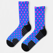 Chaussette Écran d'athlétisme Sock Bleu clair violet Design (Gauche)