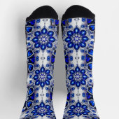 Chaussette Écran de sport avec couleurs Bleues Blancs (Haut)