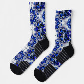 Chaussette Écran de sport avec couleurs Bleues Blancs (Gauche)