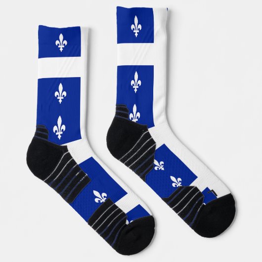 Chaussette Écran de sport avec drapeau du Québec, Canada (Droite)