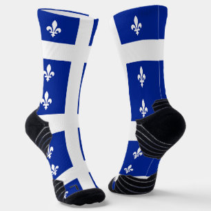 Chaussette Écran de sport avec drapeau du Québec, Canada