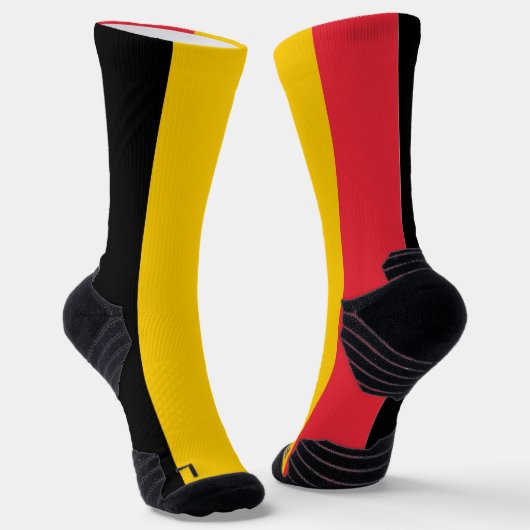 Chaussette Écran sportif avec drapeau de Belgique (Angulaire)