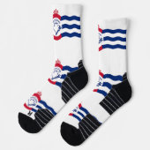 Chaussette Écran sportif avec drapeau de Cincinnati (Gauche)