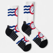 Chaussette Écran sportif avec drapeau de Cincinnati (Droite)