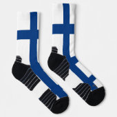 Chaussette Écran sportif avec drapeau de la Finlande (Droite)