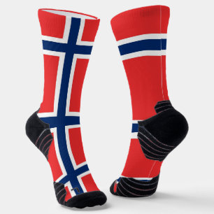 Chaussette Écran sportif avec drapeau de la Norvège