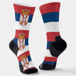 Chaussette Écran sportif avec drapeau de la Serbie