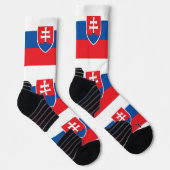 Chaussette Écran sportif avec drapeau de la Slovaquie (Droite)