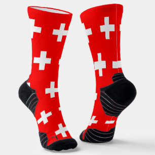 Chaussette Écran sportif avec drapeau de la Suisse