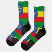 Chaussette Écran sportif avec drapeau de l'Éthiopie (Gauche)