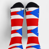 Chaussette Écran sportif avec drapeau de Porto Rico (Haut)