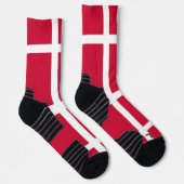 Chaussette Écran sportif avec drapeau du Danemark (Droite)