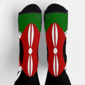 Chaussette Écran sportif avec drapeau du Kenya (Haut)