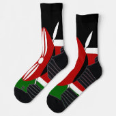 Chaussette Écran sportif avec drapeau du Kenya (Gauche)