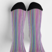 Chaussette Écran TV cassé Rainbow strié (Haut)