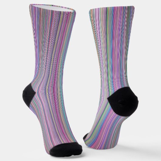 Chaussette Écran TV cassé Rainbow strié (Angulaire)