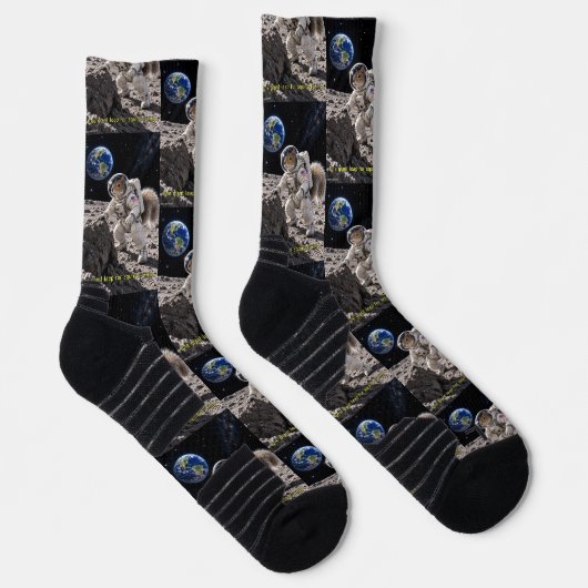 Chaussette Écureuil dans l'espace (Droite)