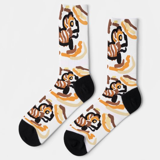 Chaussette Écureuil d'automne enjoué (Gauche)