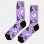 Chaussette Écureuil violet (Gauche)