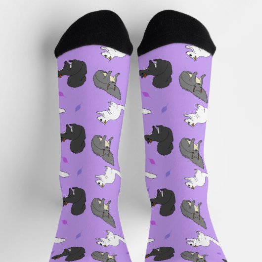 Chaussette Écureuil violet (Haut)