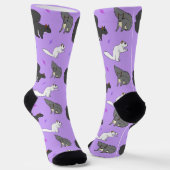 Chaussette Écureuil violet (Angulaire)