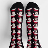 Chaussette Edgar Allan Poe Goth Chaussettes de Noël (Haut)