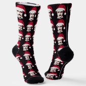 Chaussette Edgar Allan Poe Goth Chaussettes de Noël (Angulaire)
