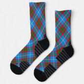 Chaussette Edinburgh City Tartan Plaid Blue Red Purple (Gauche)