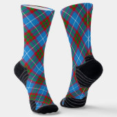 Chaussette Edinburgh City Tartan Plaid Blue Red Purple (Angulaire)