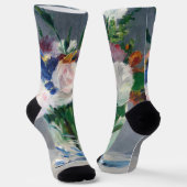 Chaussette Edouard Manet - Fleurs dans un Vase de Cristal (Angulaire)