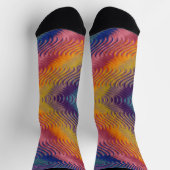 Chaussette Effet métallique Tourbillonnant coloré (Haut)