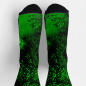 Chaussette Effet Paint Splatter vert & noir (Haut)
