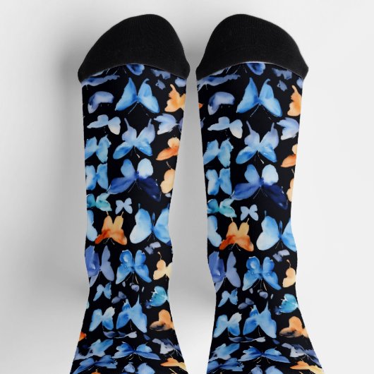 Chaussette Élégance de découpage : Chaussettes imprimées papi (Haut)