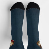 Chaussette Élégance Éternelle – Cœur d'Horlogerie (Haut)