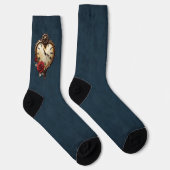 Chaussette Élégance Éternelle – Cœur d'Horlogerie (Droite)