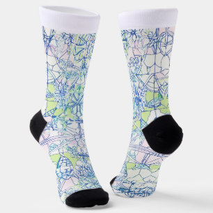 Chaussette "Élégance excentrique : Chaussettes Abstraites"
