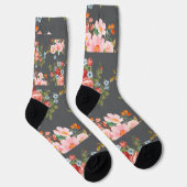 Chaussette Élégance florale vintage (Droite)