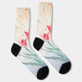 Chaussette Élégance floue de la Tulipe (Droite)