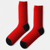 Chaussette Élégant dégradé rouge à noir (Gauche)