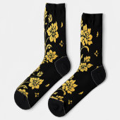 Chaussette Elégant Floral Luxe Collection Moderne (Gauche)