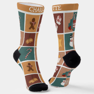 Chaussette Élégant joyeux Noël M. et Mme Couple