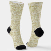Chaussette Élégant modèle or floral (Angulaire)